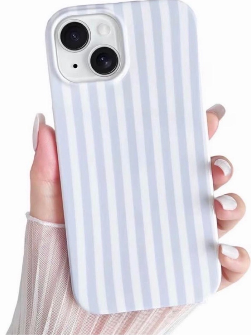 case-mate Light Blue & White Striped iPhone Case